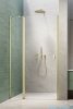 Radaway Nes Brushed Light Gold Dwj II Drzwi wnękowe 90cm lewe szczotkowane jasne złoto szkło przejrzyste 10036090-98-01L
